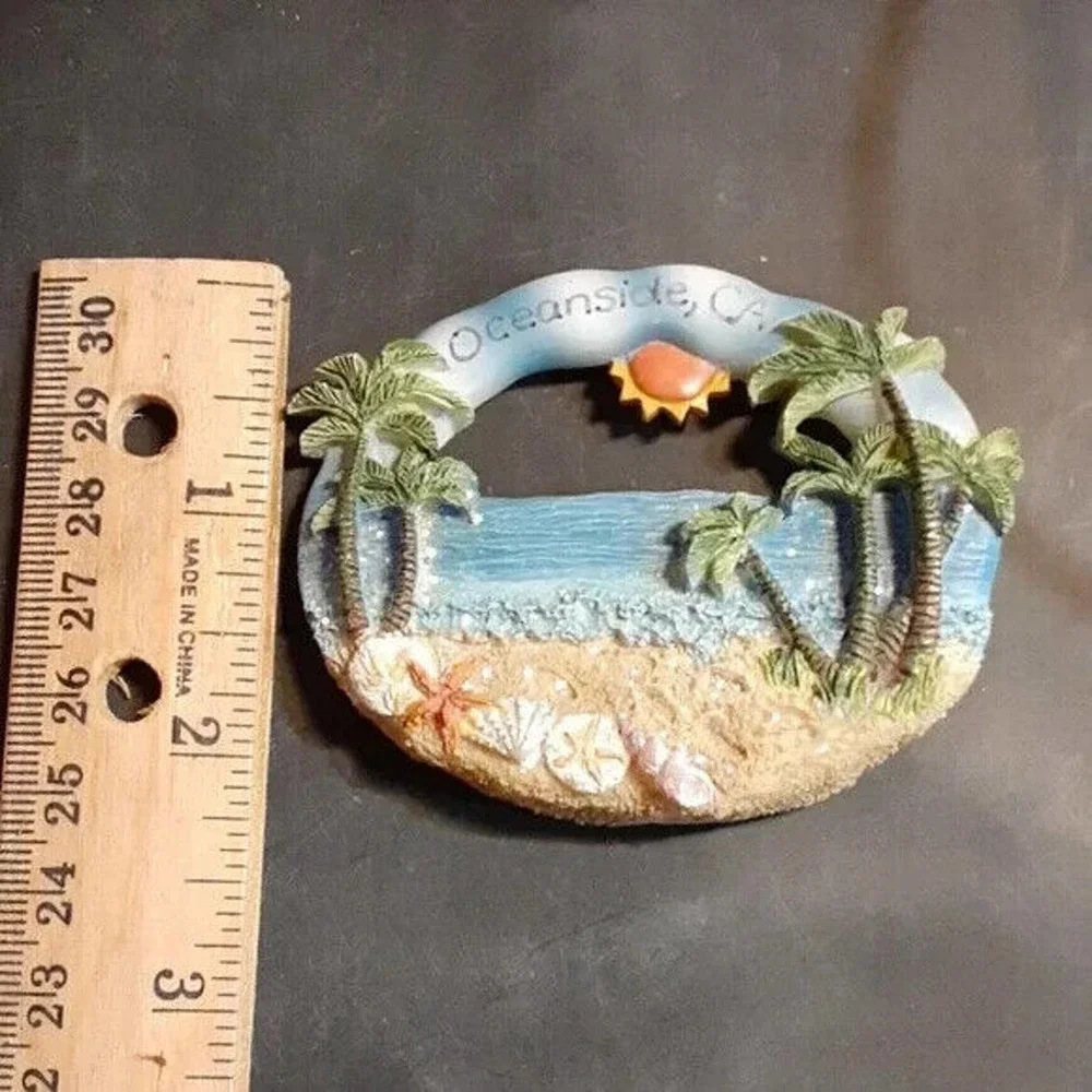 Oceanside CA. Beach scene refrigerator magnet * - Picture 5 of 5